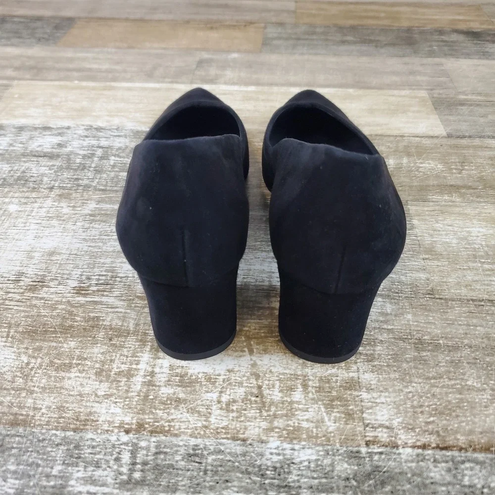 Paul Green Rendi Womens Pumps Sz 6 (UK 3.5) Block Heel Pointed Toe‎ Black